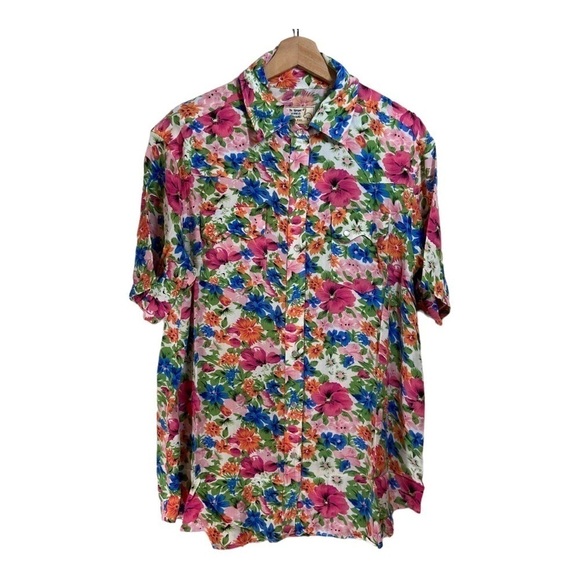 Free People x Sandrine Rose Pearl Snap Floral Shirt NWT - Picture 1 of 6